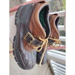 Polo Ralph Lauren Dover II Mens Duck Boots Sz 11 1/2DBrown Leather Buckle Strap